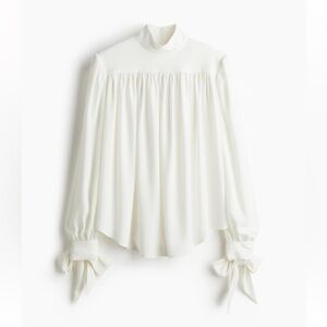 Elegant White Blouse limited Edition by H&M NWT size M